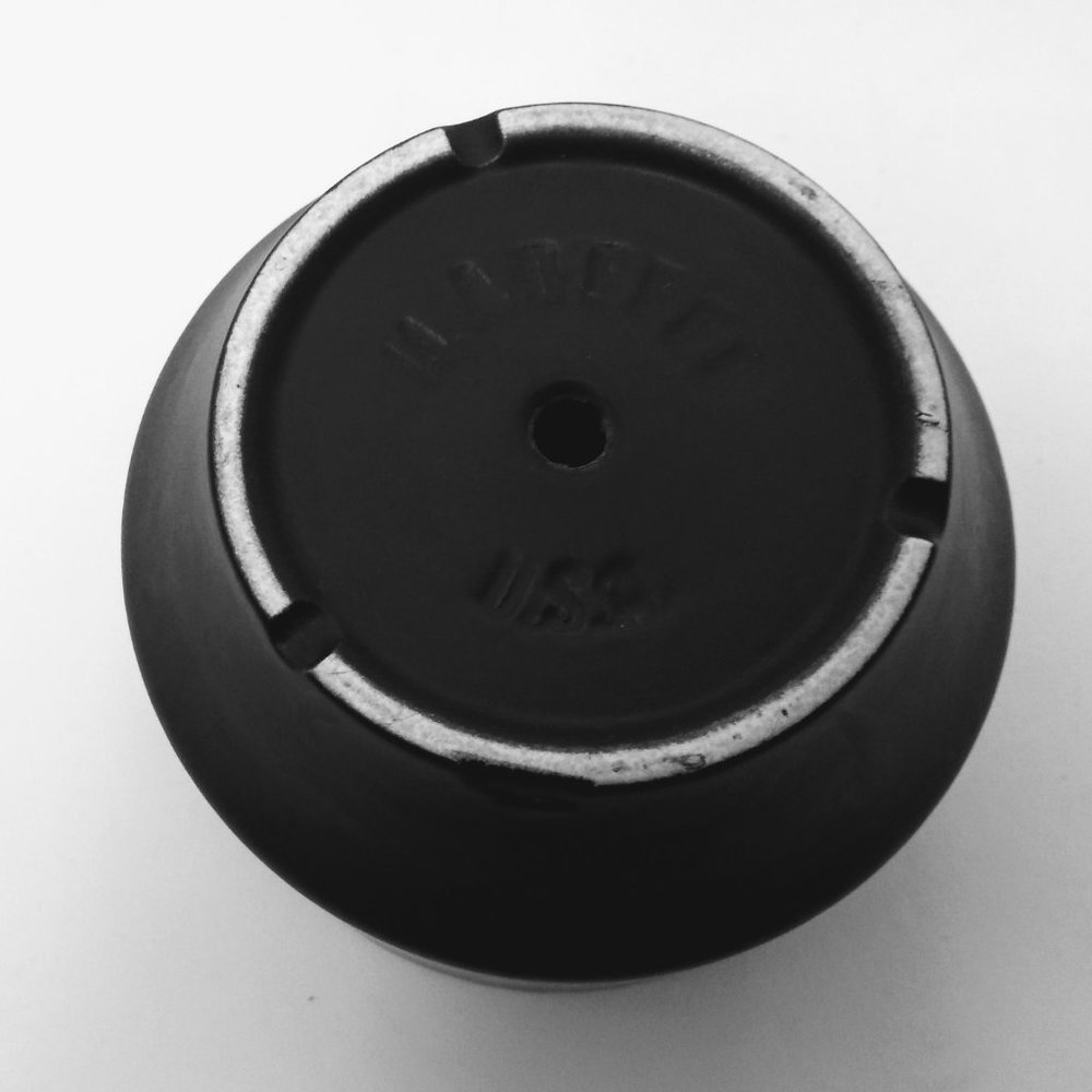 1960s Arabia Planter w Saucer Matte Black - Picture 9 of 13